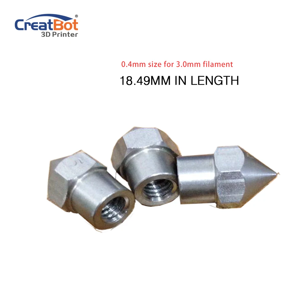 5 pieces a lot 0.4mm Stainless Nozzle Original CreatBot Printer Parts Accessories | Компьютеры и офис