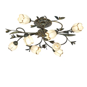 Потолочная лампа в скандинавском стиле, винтажный светильник в стиле лофт, домашсветильник лампа для гостиной, столовой, 110-240 В