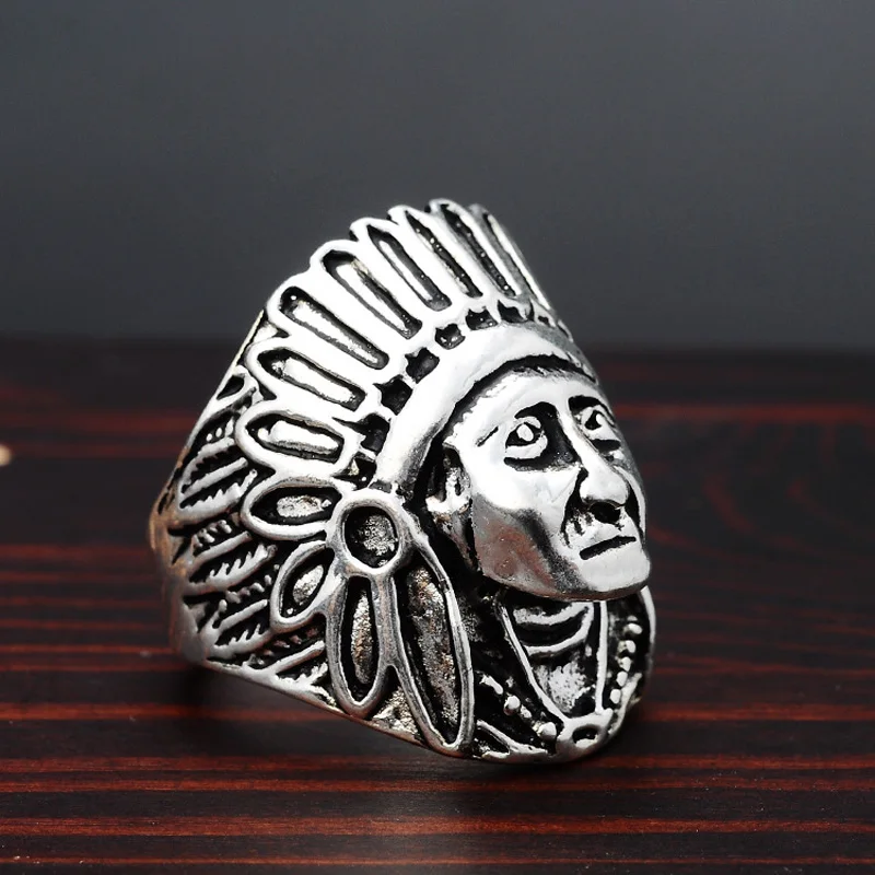 Новые Большие популярные индийские кольца модные античные серебряные ювелирные