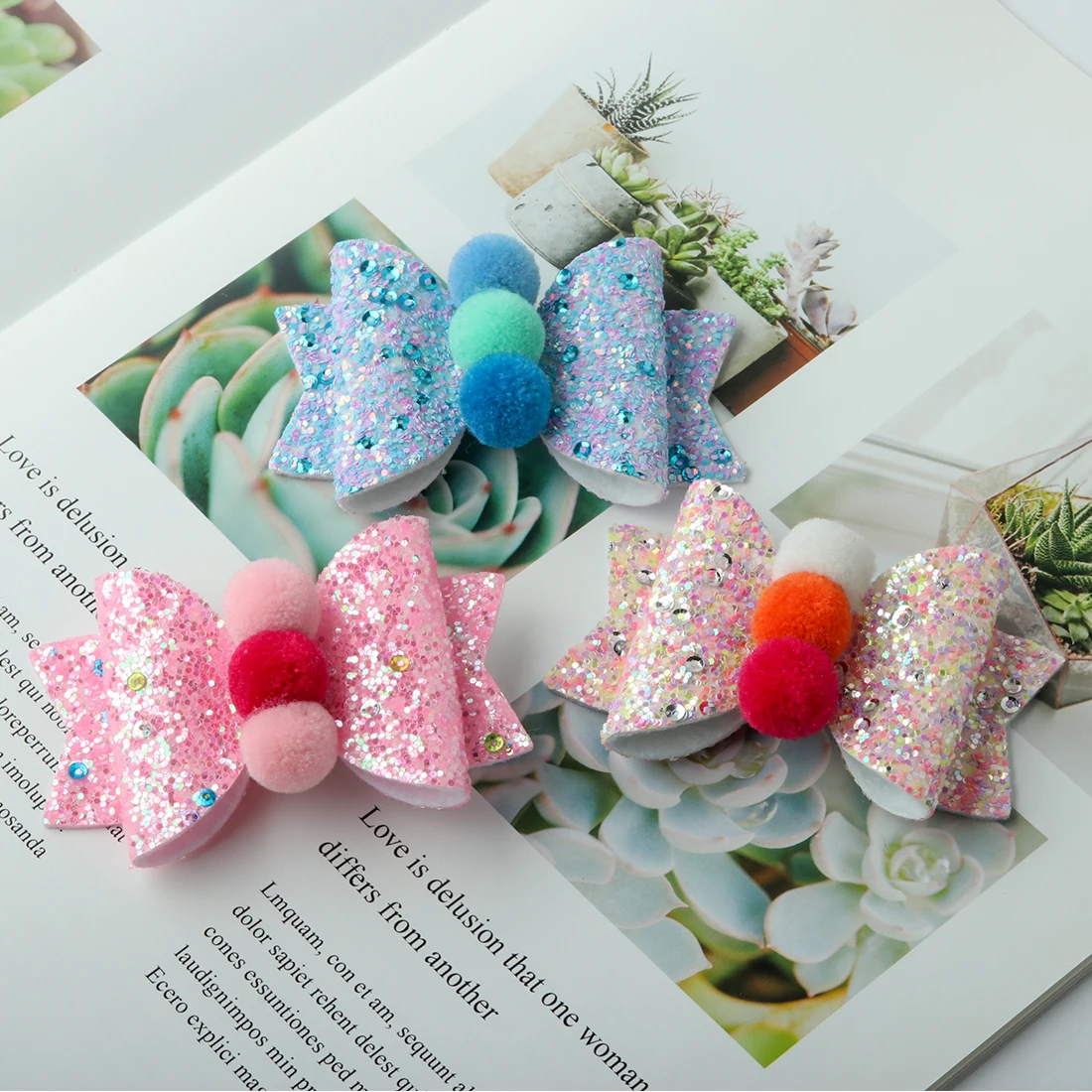 Заколки для волос с блестящими блестками 10 шт./компл. |