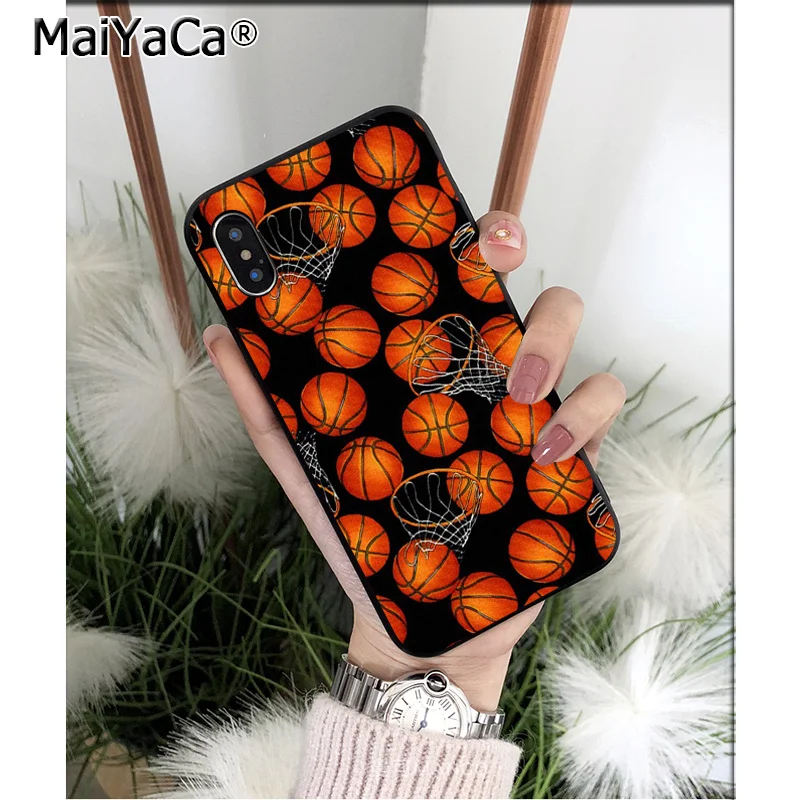 MaiYaCa баскетбольная корзина высокого качества чехол для телефона для iPhone 6S 6plus 7plus 8 8Plus X Xs MAX 5 5S XR