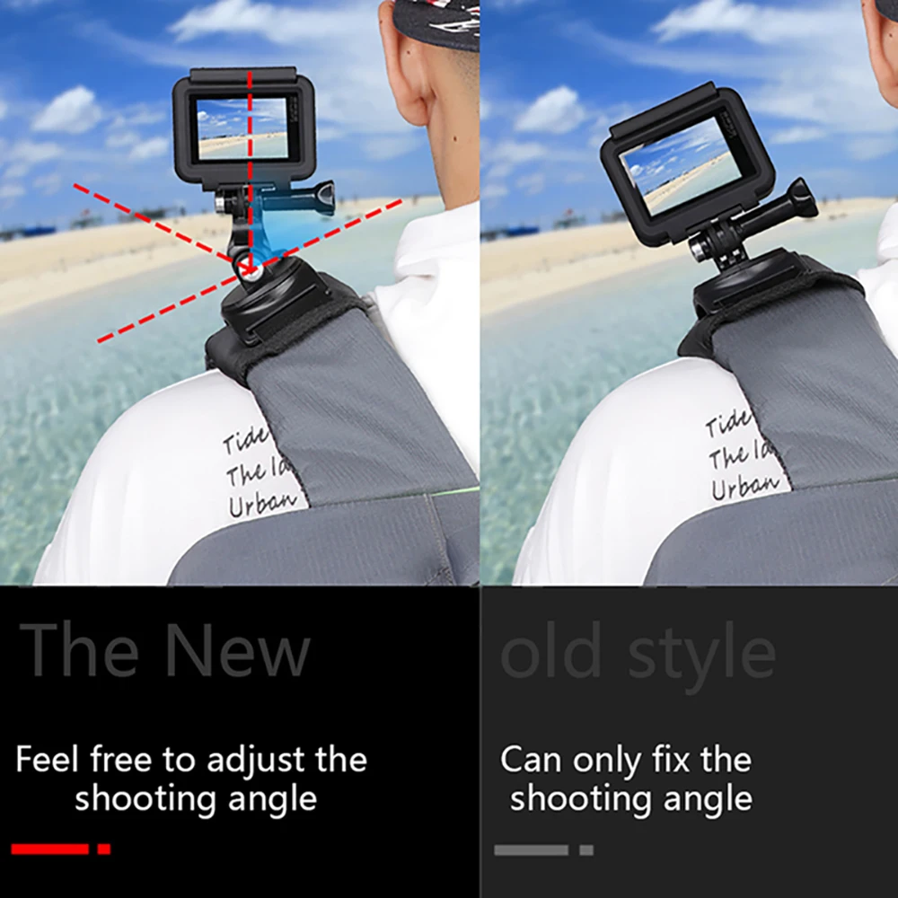RUIGPRO рюкзак зажим Крепление Держатель 360 вращение для Gopro DJI Osmo действие SJCAM eken Экшн
