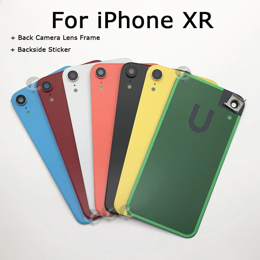 Универсальная версия задняя крышка с рамкой камеры для iPhone XR SE2 2020 SE 2 Задняя