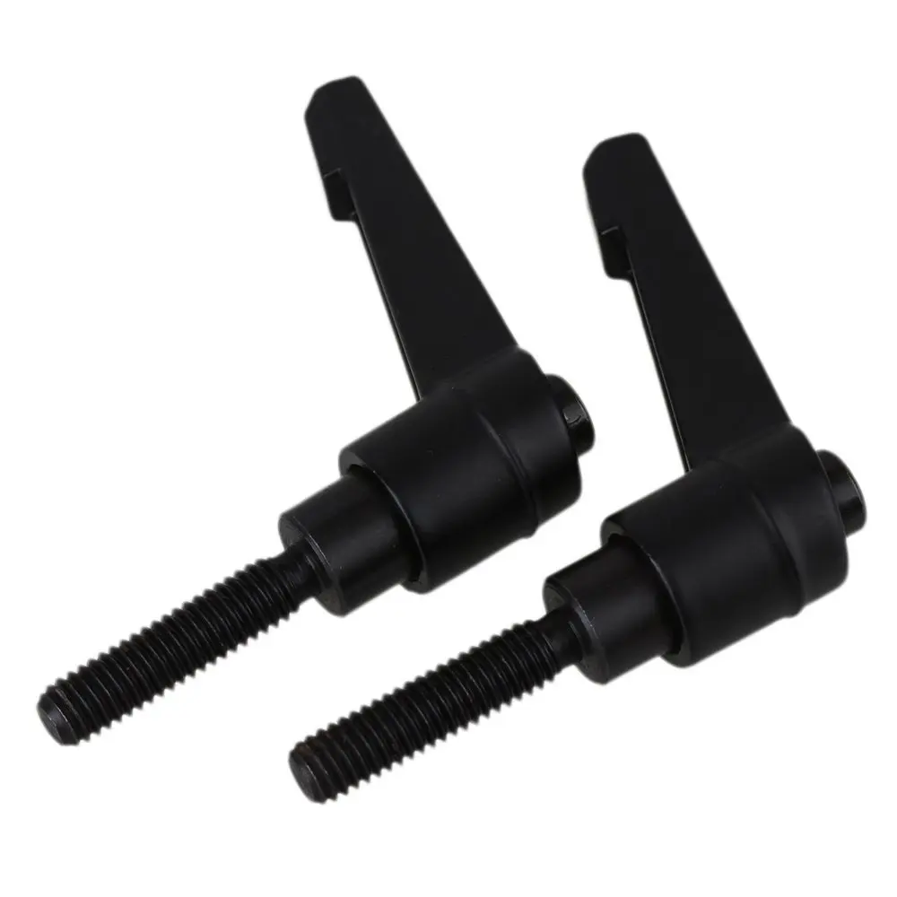 Черная M6 Мужская резьба металлическая ручка регулируемая рычаг резьбы 50x25мм