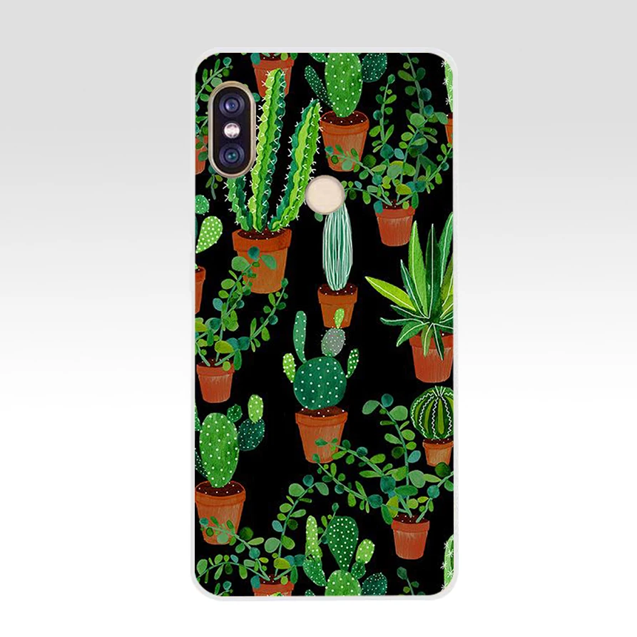 41AQ Cactus Soft Silicone Tpu Cover phone Case for xiaomi redmi 6 pro note 5 plus 4 4x mi 8 | Мобильные телефоны и