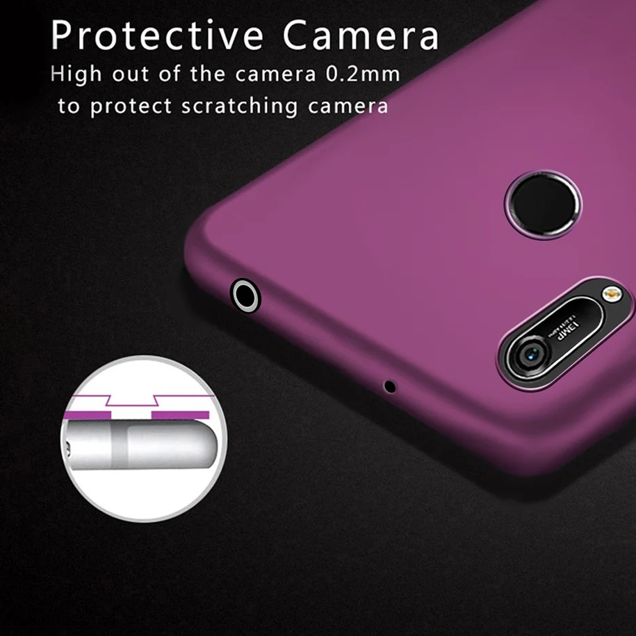 Жесткий ПК чехол для Huawei Y6 2019 матовый Матовый Бампер Y7 Prime Pro MRD-LX1F Y 6 Y62019 Y72019 |