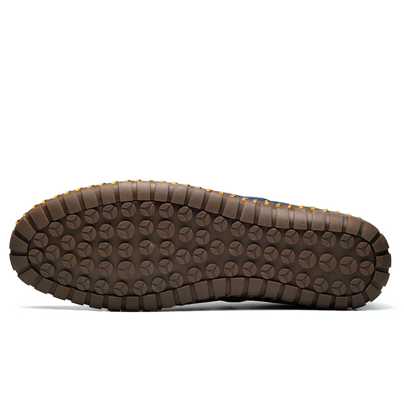 Повседневные мужские туфли без шнуровки COSIDRAM из натуральной кожи летние дышащие