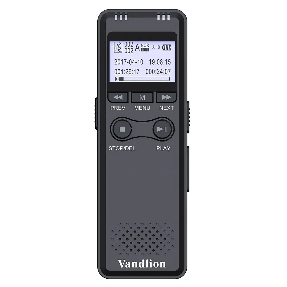 Vandlion Диктофон мини HD шумоподавление MP3 бизнес Профессиональный диктофон с
