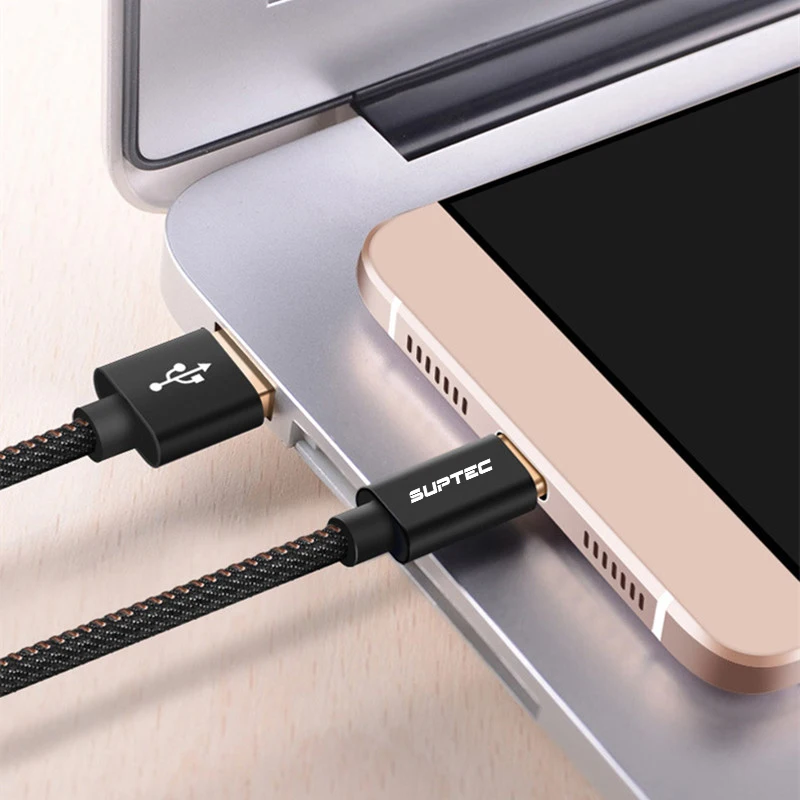 SUPTEC Позолоченный Micro usb кабель для samsung J5 J6 J7 Xiaomi Redmi Note 5 4 для Android мобильный телефон usb зарядное устройство адаптер