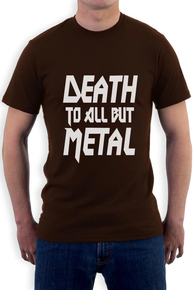 

DEATH TO ALL BUT METAL T-Shirt Panther Slogan heavy steel metal Black Tee More Size and Colors-A322