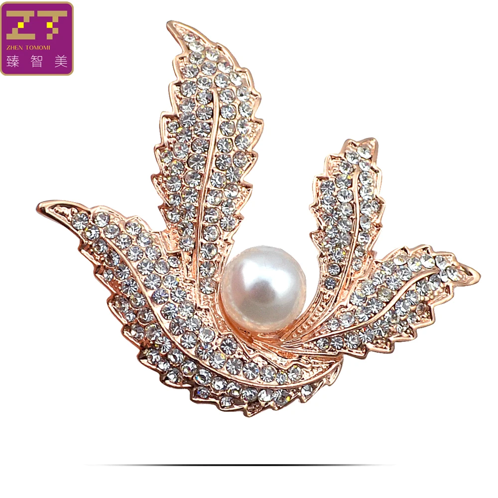 Zhen томоми простой цветок горный хрусталь моделируется-жемчужина корсаж шарф