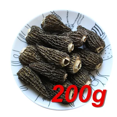 200g Morchella Morel Грибы сушеные Morels свежие высшего класса для гурманов - Цвет: 200g