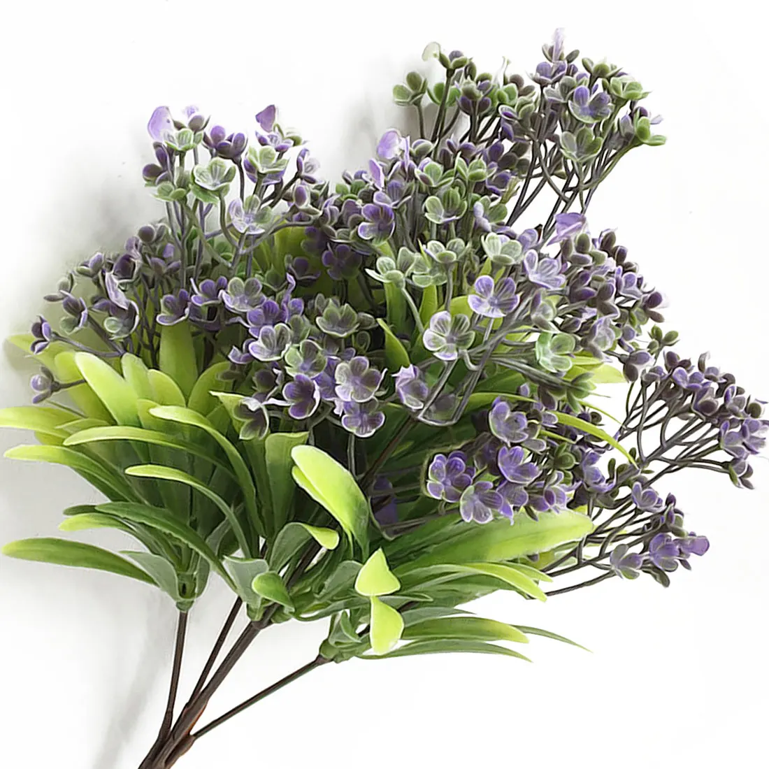 style 1 Purple Пластиковое зеленое растение, искусственные листья периллы, искусственные цветочные растения для украшения дома, свадьбы, магазина - Цвет: style 1 Purple