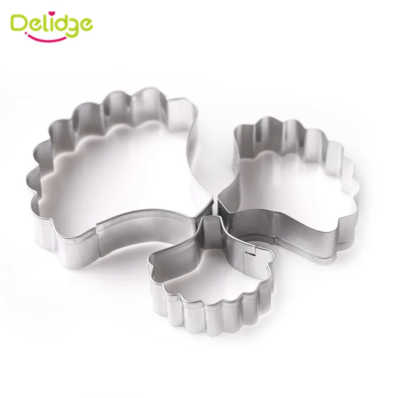 3 шт./компл. формочки для печенья инструменты украшения тортов из мастики 3D