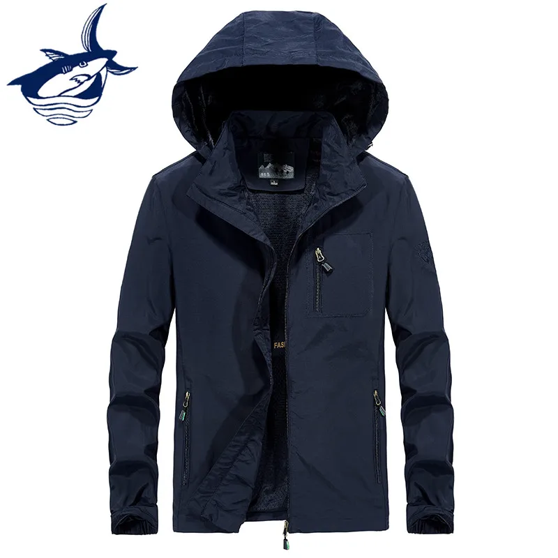 Summer Thin Jacket Quick Dry Waterproof Jacket Men Tace& Shark Brand Men's Windbreakers Anti-UV Sun-Protective Sportswear
