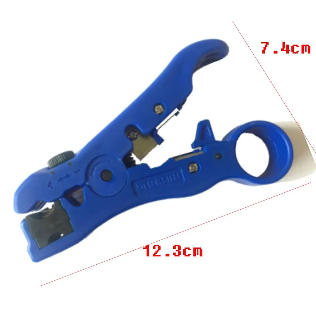 

New type Portable Size Automatic Self Crimper Stripping Cutter Adjusting Cable Lead Wire Stripper Terminal Tool Blue