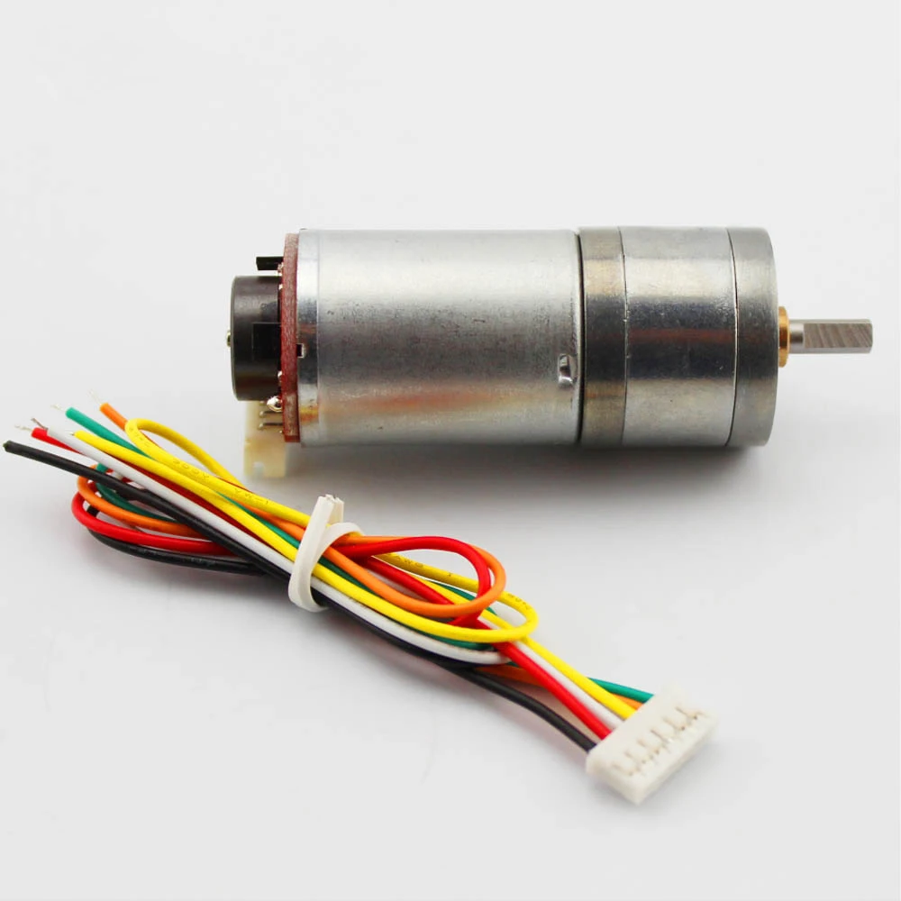 Кодировщик 25GA speed gear motor (6/12В). С кодовым планшетом сбалансированный мотор для