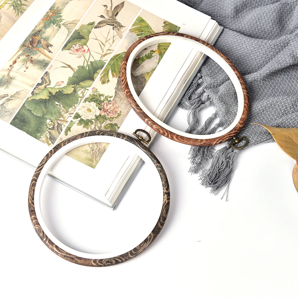 

12-21cm Embroidery Hoops Frame Set Bamboo Wooden Embroidery Hoop Rings For DIY Cross Stitch Needle Craft Tools