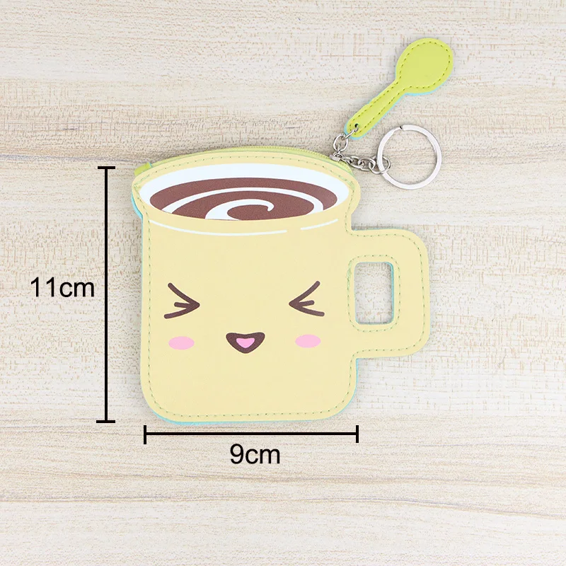 Katuner Творческий кофе чашки дети Kawaii Кошелек для монет обувь для девочек мультфильм мини кошелек для женщин кожаный ключ карты сумка KB080