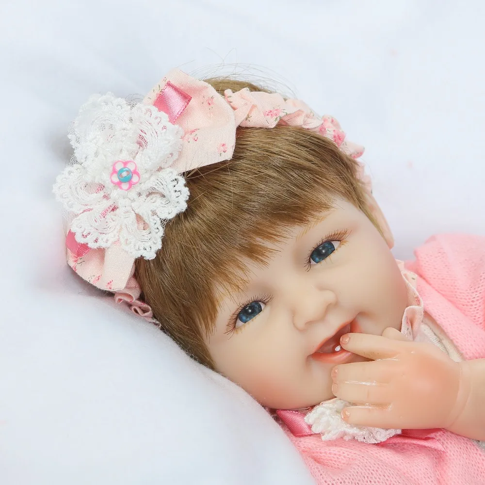 NPK силиконовые reborn Младенцы для девочек реалистичные 1" reborn baby doll с новой вязаной одеждой boneca brinquedos