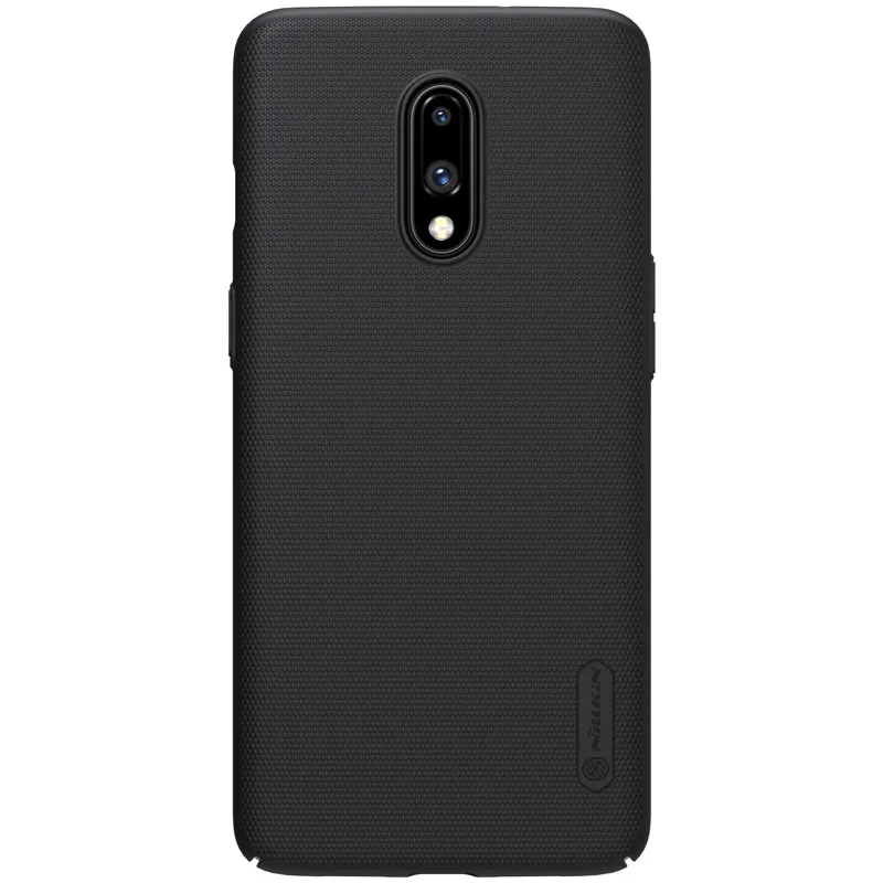 Черный Nillkin для OnePlus 7 6 6T 7T 5T 7 Pro One Plus 5 3 3T чехол для ПК задняя крышка Супер Матовый чехол coque capas для OnePlus 7 Чехол - Цвет: Черный