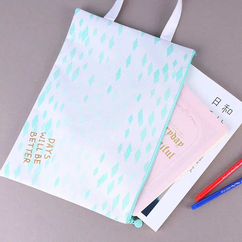 Green Mood Oxford Canvas A4 Держатель для документов Многофункциональная Сумка офисный