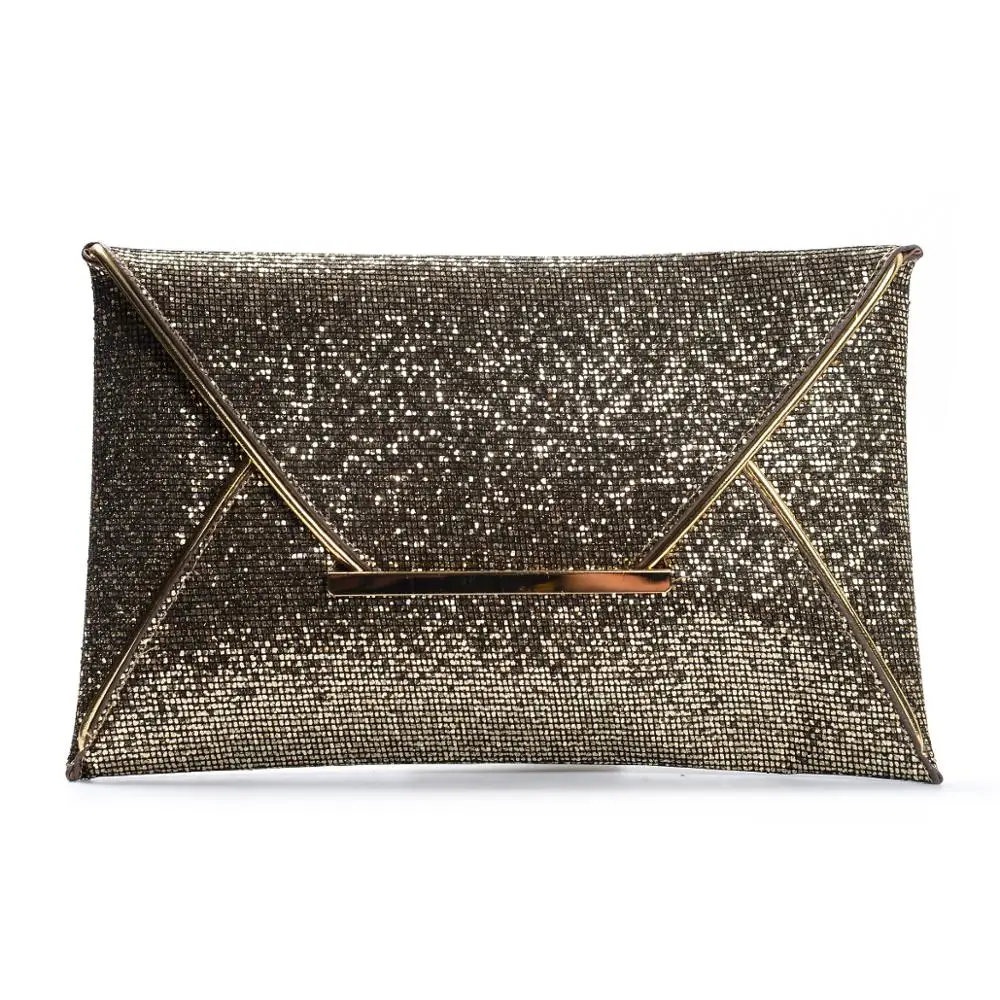 

Large classic shining sequined envelope handbags clutch bag party shoulderbags Messenger Bag