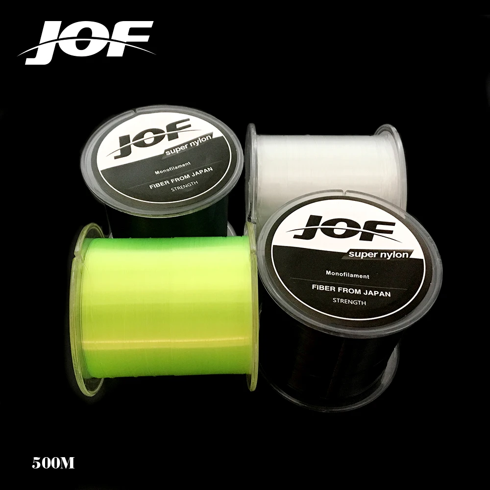 JOF нейлоновая леска 2 35LB 500 м прочная японская мононити рыболовная веревка для
