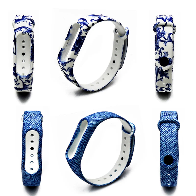 Ремешок BOORUI для Miband 2 силиконовый сменный Браслет Для xiaomi miband2 камуфляжный