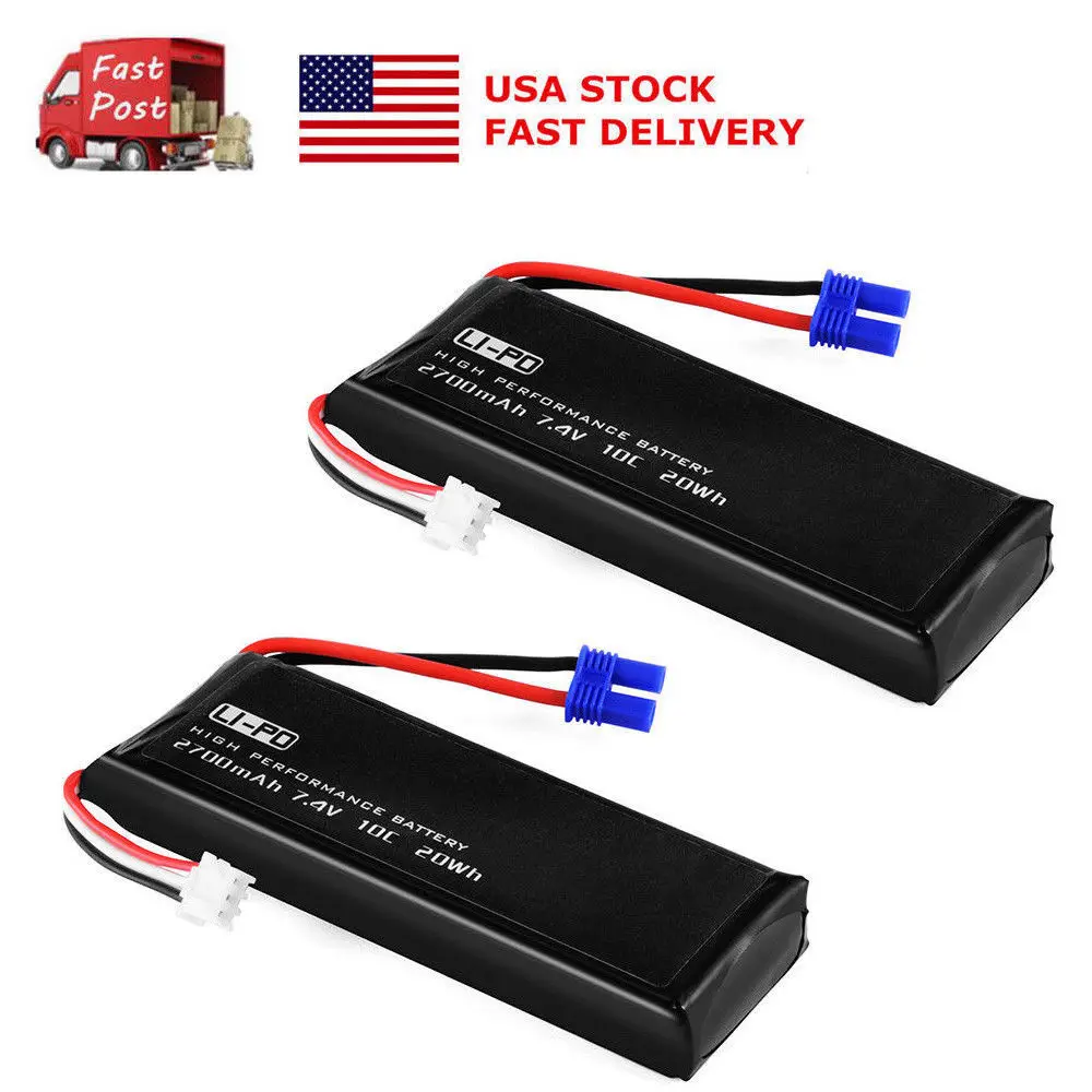 US 10C 7,4 V 2700mAh Li-po Аккумуляторная батарея для Hubsan H501S H501A X4 Quad аксессуар
