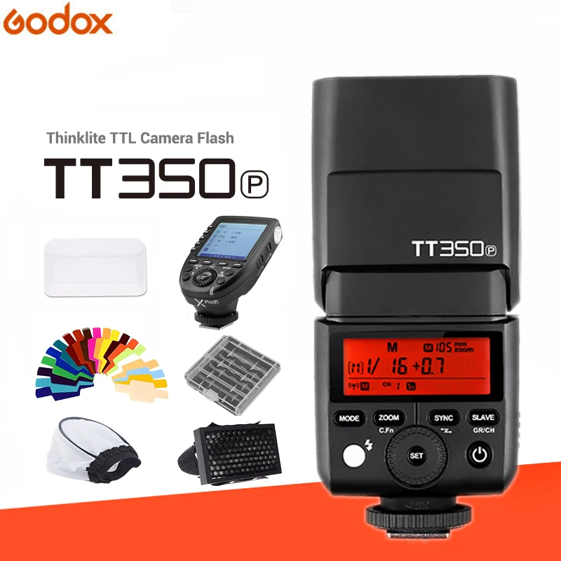 Беспроводная мини вспышка Godox TT350 TT350P 2 4 ГГц|Фотовспышки| |