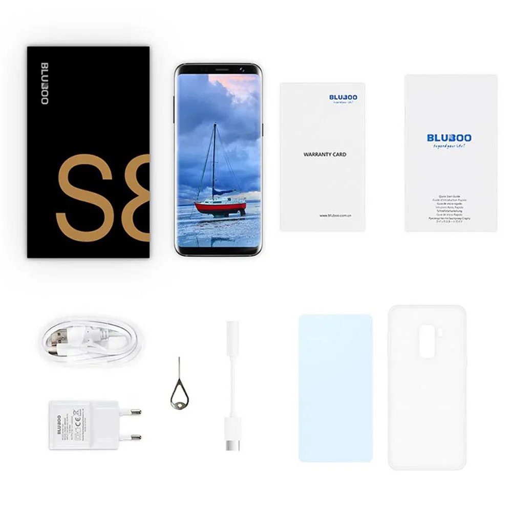 Оригинальный Bluboo S8 5 7 ''Full Дисплей смартфон 4G 3 Гб оперативной памяти