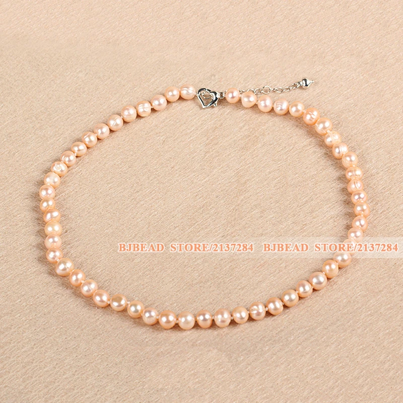 Good Design Best Mother Gift 8-9mm Natural Pink Freshwater Pearl Jewelry Set (Necklace Bracelet &amp Earrings) | Украшения и