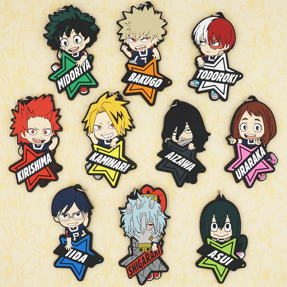 Аниме Boku no hero моя геройская Академия Izuku мидория Katsuki Bakugo Todoroki резиновый ремешок