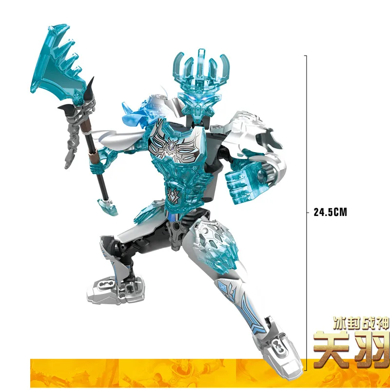 2017 Bionicle Биохимический воин Ekimu изготовитель Msdk строительные блоки игрушки|block