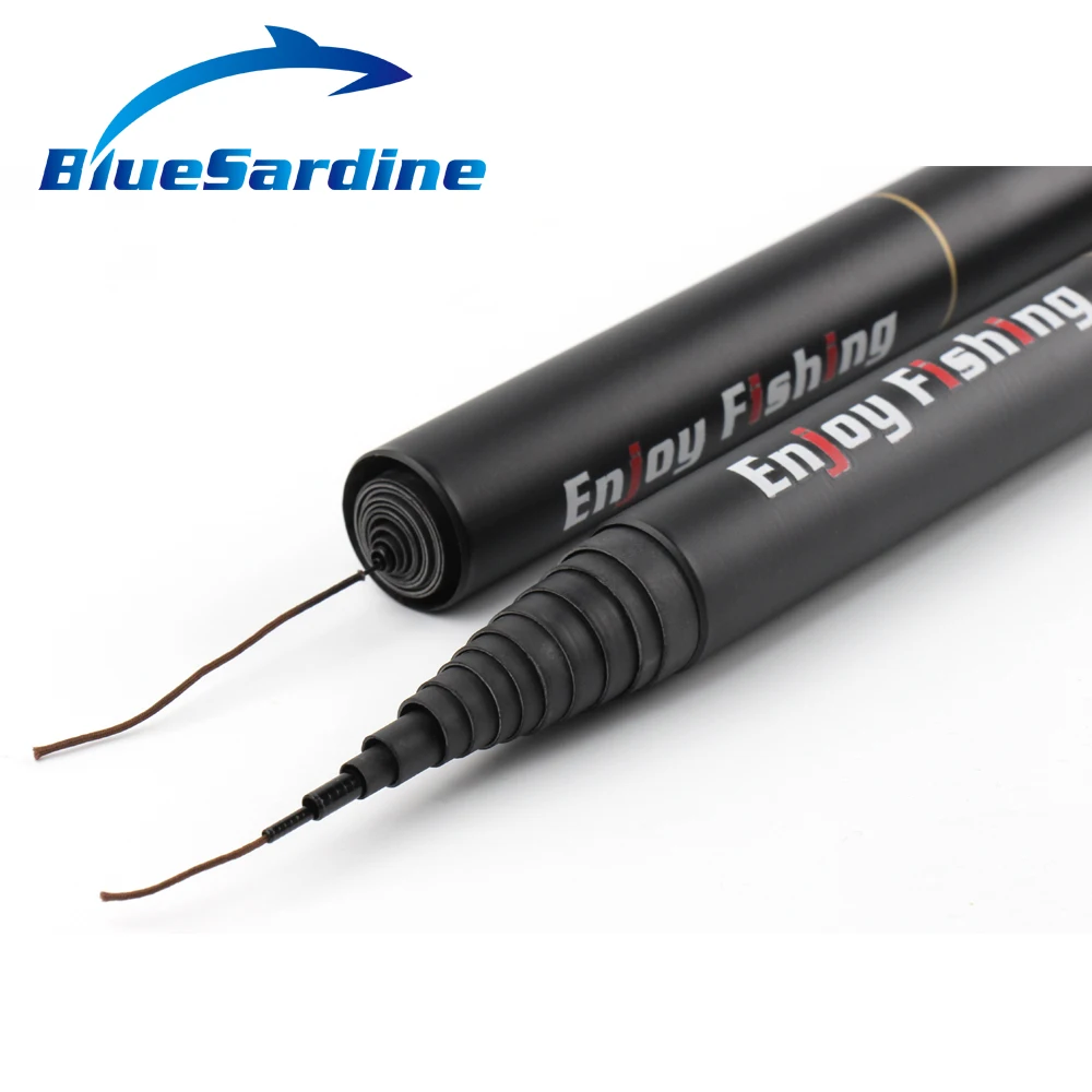 Удочка для карпа BlueSardine карбоновая ручная удочка телескопическая рыболовные