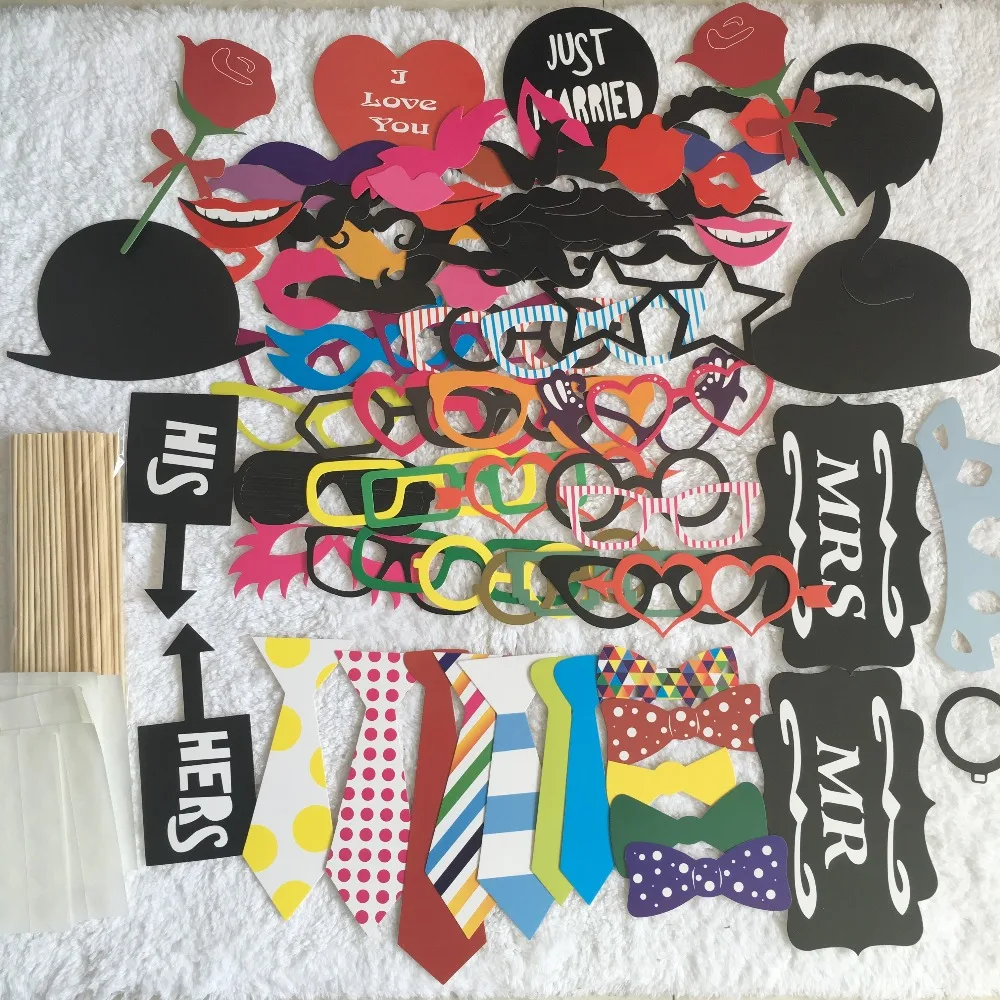 Забавные реквизиты для Фотокабины сделай сам 88 шт./компл. маска очков усы губы на