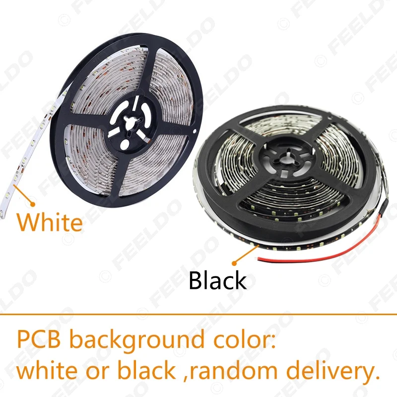 FEELDO 24V 500 см 5 м 3528 1210 SMD 300 светодиодный s Водонепроницаемый автомобиль грузовик украшения Светодиодные ленты светильник дневного светильник 6-Цвет