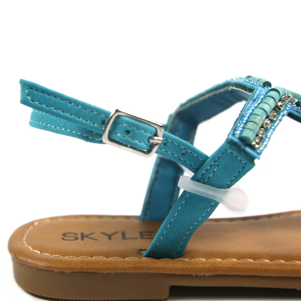 СКАЙЛЕР ДЕВУШКИ 2017 Сандалии Летом Девушки Горный Хрусталь Клип Ног Платформа