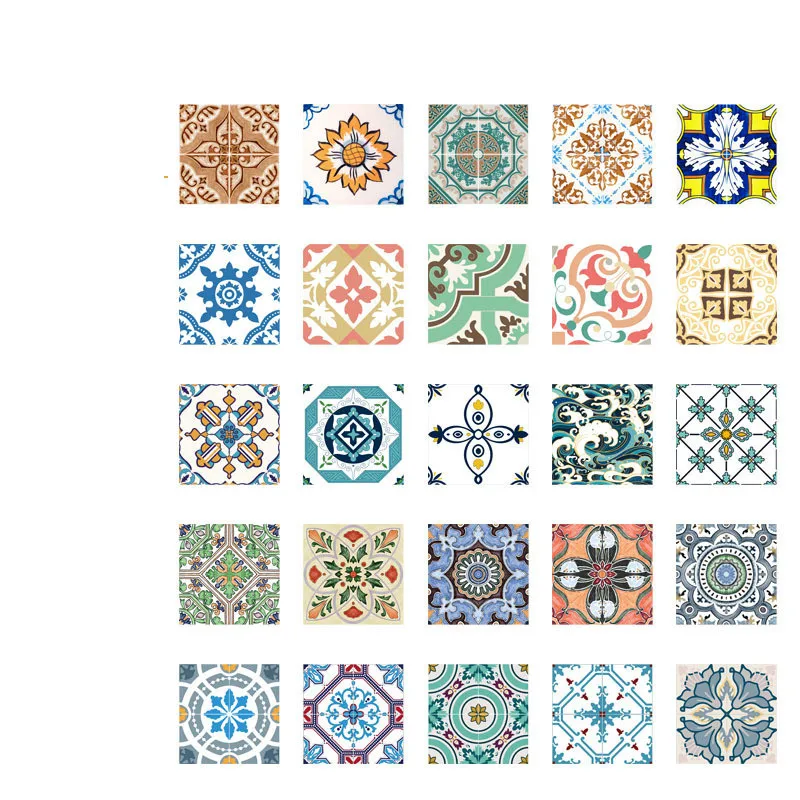 5 шт богемные узоры обои водонепроницаемые Ванная комната Кухня Спальня 3D