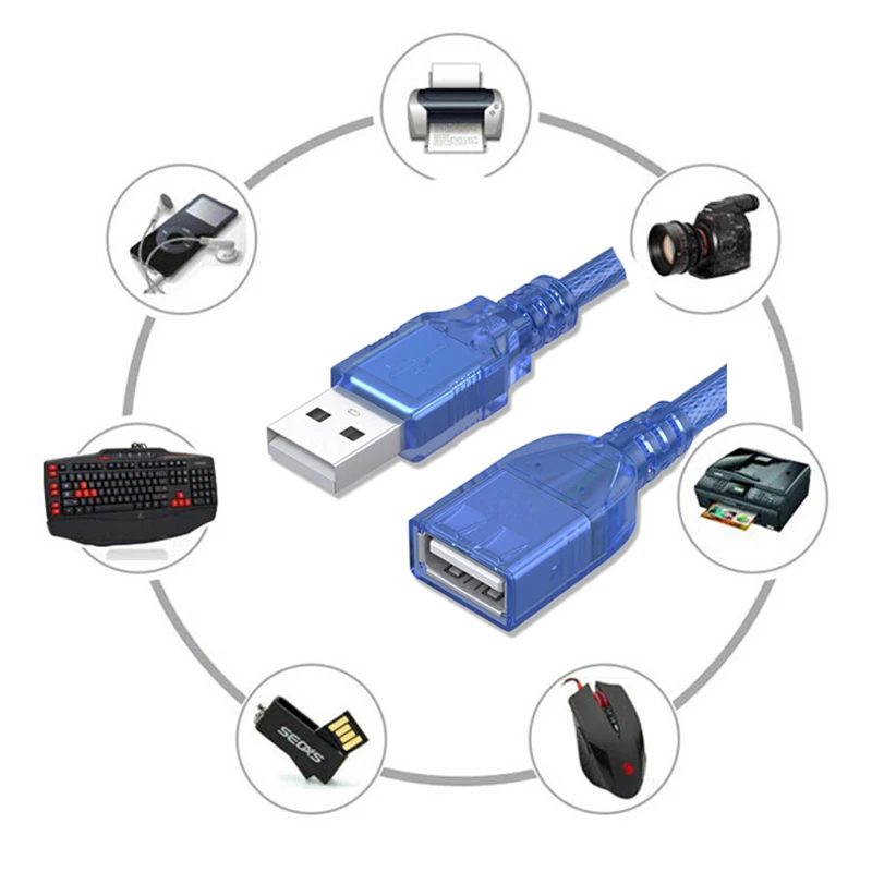 Кабель Удлинитель USB 2 0 штекер гнездо|Компьютерные кабели и разъемы| |