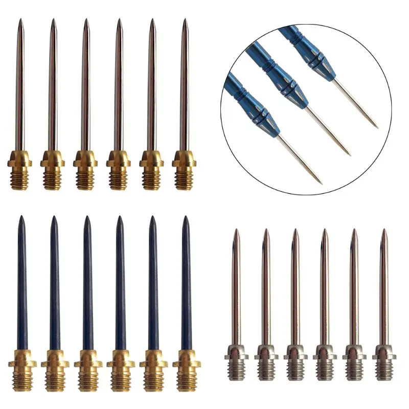

New 12pcs/set Dart Accessories Iron Tips Parts Replacement Standard Thread Random Color Delivery