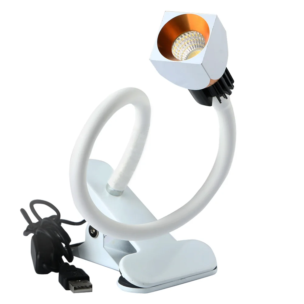 Ночник гибкий гусиная шея Круглый/квадратный USB 28LED Настольная прикроватная