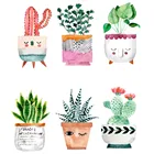 KAKUDER суккуленты горшок для кактуса Растения Цветы DIY стикер стены гостиной диван фон Настенная роспись художественный, виниловый, Съемный Плакат