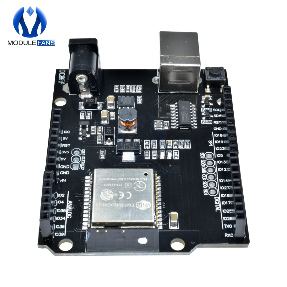 Макетная плата ESP32 5 12 В постоянного тока для Arduino UNO R3 Wemos D1 R32 Мини Wi Fi беспроводной