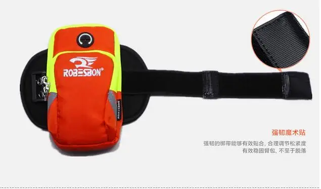 ROBESBON 5 дюймов спортивная сумка для бега держатель телефона Водонепроницаемая