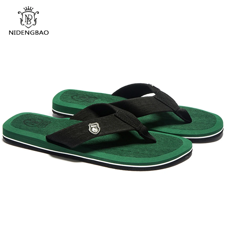 Мужские Пляжные шлепанцы Нескользящие сандалии удобная повседневная обувь лето