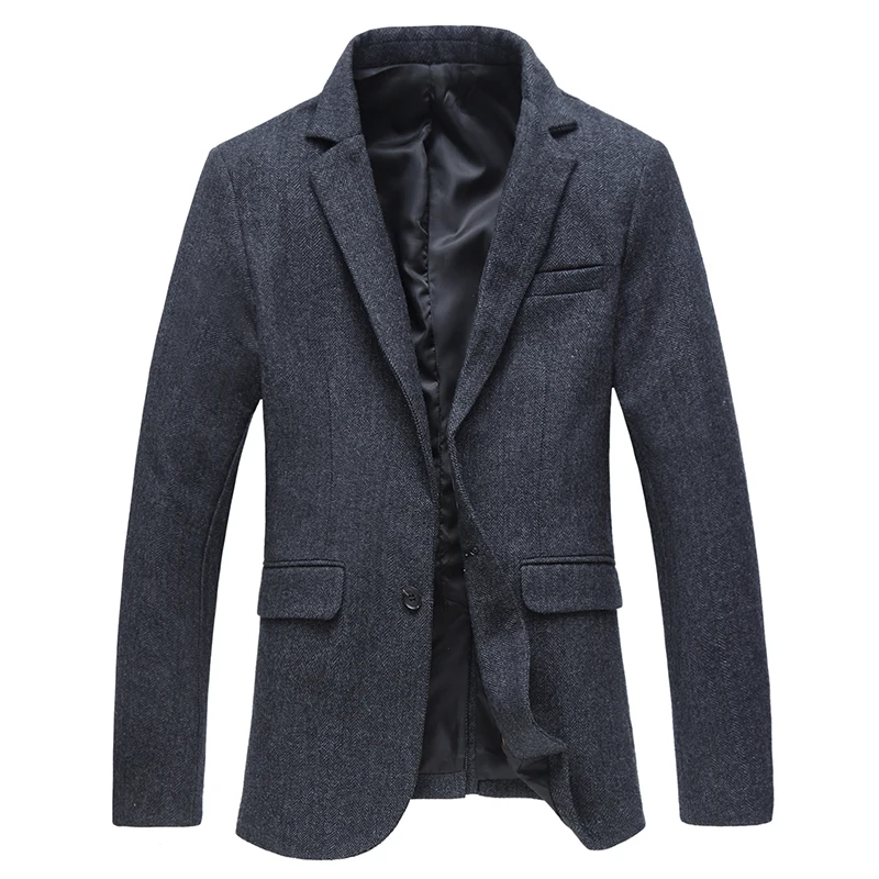 High Quality Men 46% Wool Suit Jackets Blazer Formal Wear Suits Coats Large Size Warm Casual Blazers | Мужская одежда