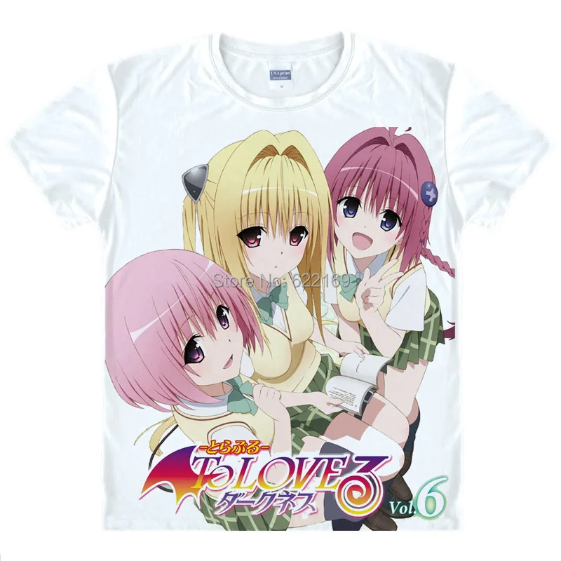 Горячая Распродажа To Love Ru Darkness Момо Belia Экран футболки с рисунком аниме в качестве