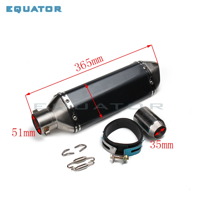 

35-51MM Universal Motorcycle Exhaust Modified Racing Muffle pipe For CB400 CBR600 CBR1000 CF250 R6 YZF YZR R1 E6 TTR GSXR750